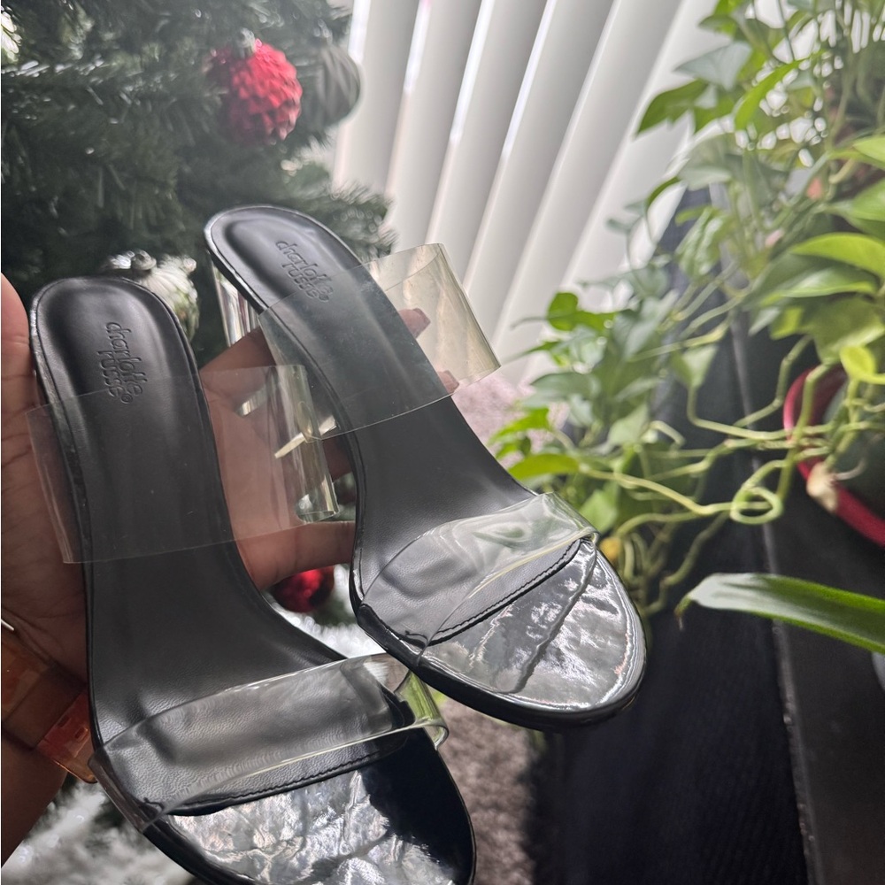 Clear Slip On Heels